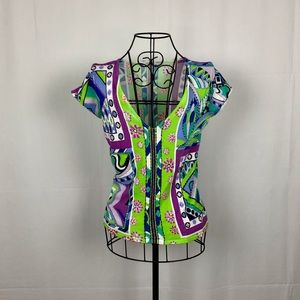 Alberto Mikali beaded knit top S